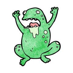 gross cartoon frog