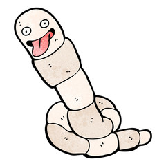 cartoon earth worm