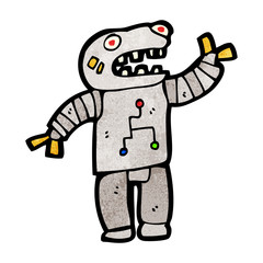 cartoon robot