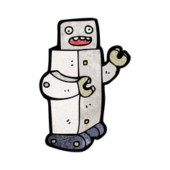 cartoon robot