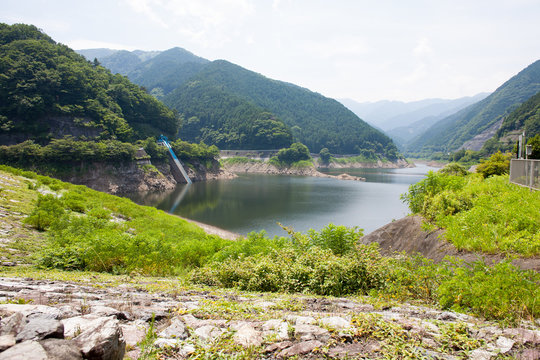 A Rock fill dam in Japan