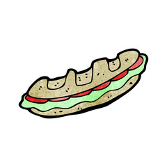 cartoon baguette
