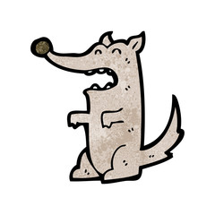 cartoon wolf