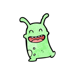 funny little alien cartoon