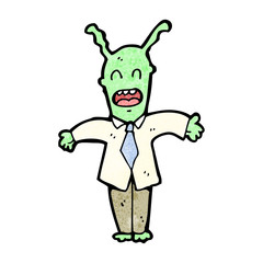 cartoon alien boss