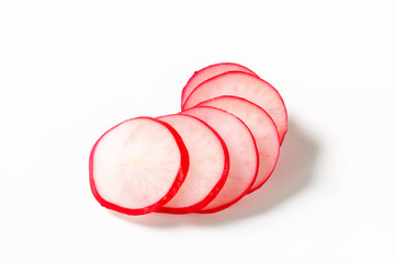 Thinly sliced radish