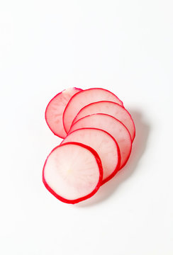 Thinly sliced radish