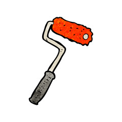 cartoon paint roller