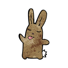 cartoon brown rabbit