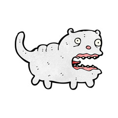 cartoon ugly pet cat