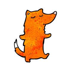 cartoon cute fox