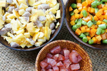 Vietnamese food, fried rice, Asian eating