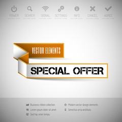 Banner with commerce business content