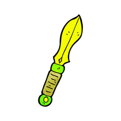 glowing green sword cartoon