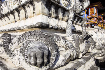 detail of hindu temple, Nusa Penida in Indonesia