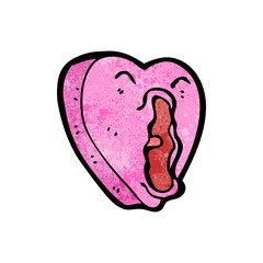 funny cartoon heart