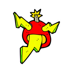 cartoon electric bomb
