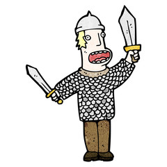 cartoon medieval warrior