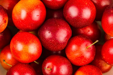 Ripe Plums Background