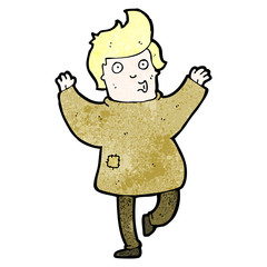 cartoon boy in rags