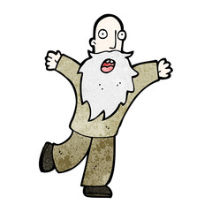 cartoon old man