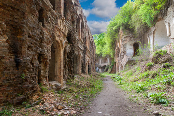 Broken Citadel. Ruins of old fort Tarakanovskiy.