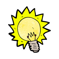 cartoon light bulb symbol