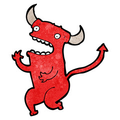 cartoon little devil