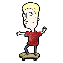 cartoon boy on skateboard