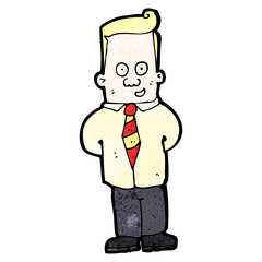 cartoon friendly office guy