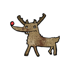 funny cartoon reindeer