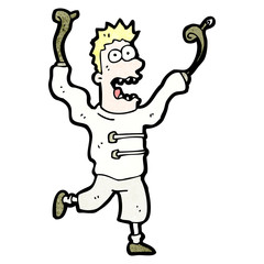 cartoon crazy madman