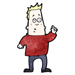 cartoon man asking question