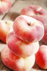 Pinnacle of ripe peach pink, selective focus