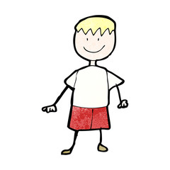 child's drawing of a boy
