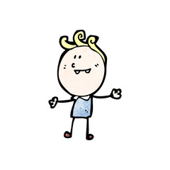 cartoon happy doodle man