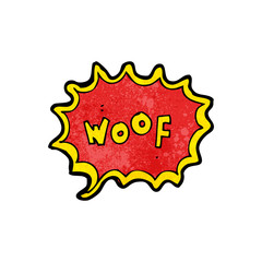 cartoon comic book dog bark