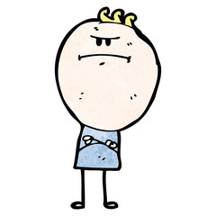cartoon annoyed man