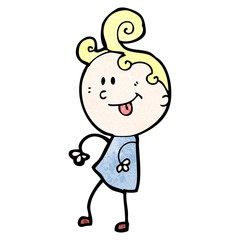 cartoon dancing girl