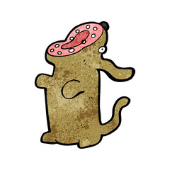cartoon barking dog
