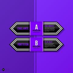 Vector banner template. Useful for web design, presentations and media. EPS10