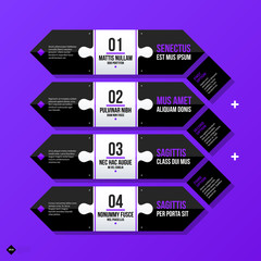 Vector banner template. Useful for web design, presentations and media. EPS10