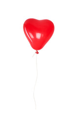 Obraz na płótnie Canvas einzelner roter Herzballon