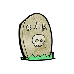 cartoon grave