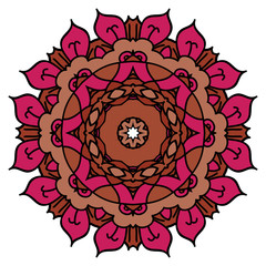 Red vector mandala