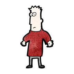 cartoon man shrugging
