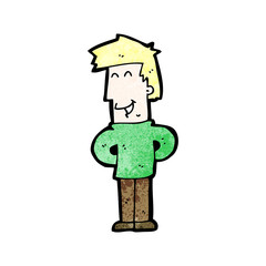 cartoon happy boy
