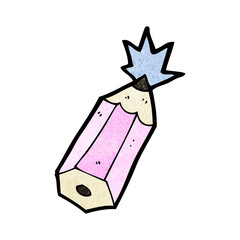 cartoon magic pencil