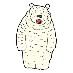 funny cartoon polar bear