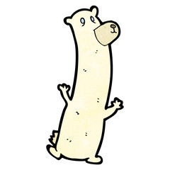 funny cartoon polar bear